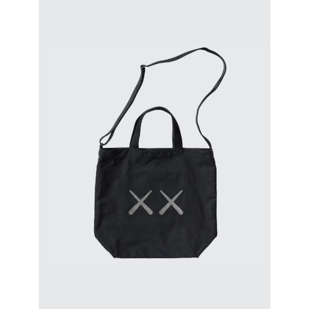 KAWS x Uniqlo Warhol Graphic Tote Bag Black BRAND NEW